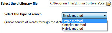 dictionary search folder