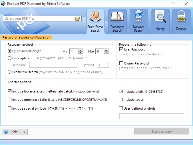 crack pdf - remove pdf password